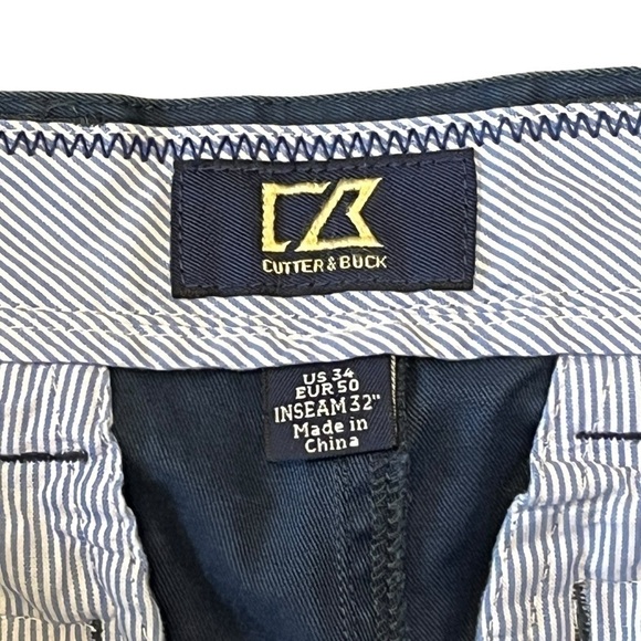 Cutter & Buck Men’s Straight Khaki Chino. Blue Size 34 x 26 #1074 - Picture 5 of 5